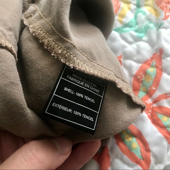 BB Dakota Hidden Zipper Hooded Khaki Utility Vest - Picture 5 of 13